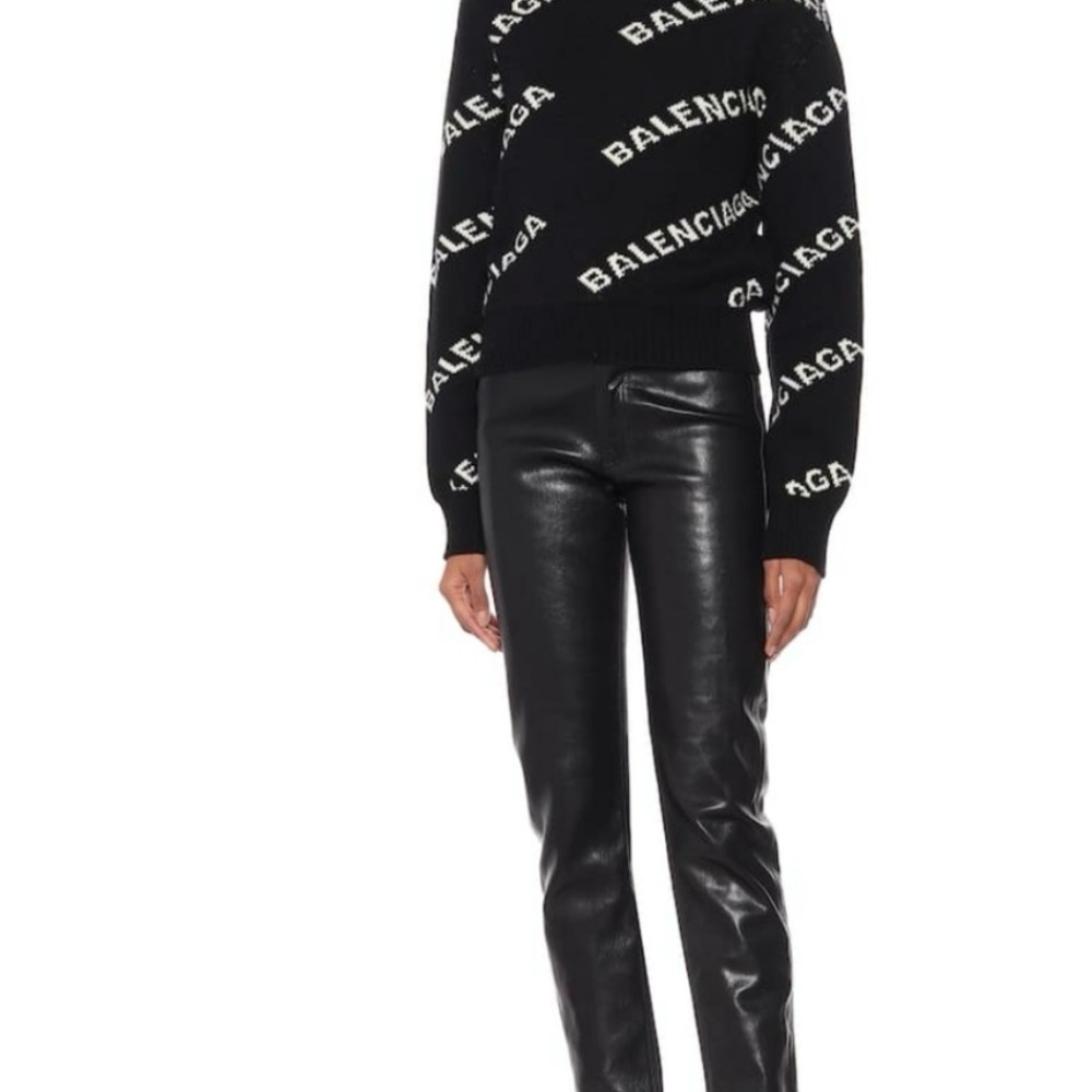 Balenciaga Black and White Knit Sweater